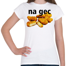 PRINTFASHION na gec  - Női póló - Fehér