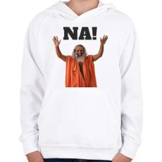 PRINTFASHION Na - Gyerek kapucnis pulóver - Fehér