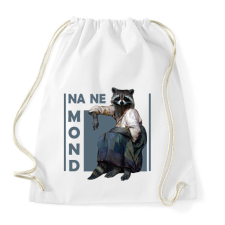 PRINTFASHION Na ne mond - Mosómedve - Sportzsák, Tornazsák - Fehér tornazsák