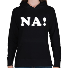 PRINTFASHION NA - Női kapucnis pulóver - Fekete női pulóver, kardigán