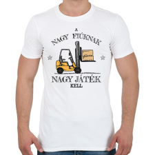 PRINTFASHION Nagy fiúknak nagy játék - Férfi póló - Fehér férfi póló