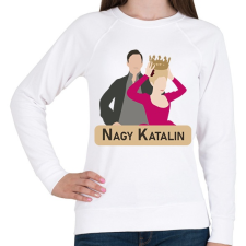 PRINTFASHION Nagy Katalin - A kezdetek - Női pulóver - Fehér női pulóver, kardigán
