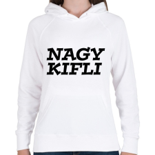 PRINTFASHION Nagy kifli - Női kapucnis pulóver - Fehér női pulóver, kardigán
