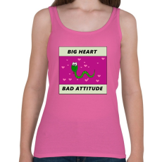 PRINTFASHION NAGY SZÍV ROSSZ HOZZÁ ÁLLÁS - Női atléta - Rózsaszín