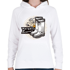 PRINTFASHION Nagyapa a legjobb horgász - Női kapucnis pulóver - Fehér női pulóver, kardigán