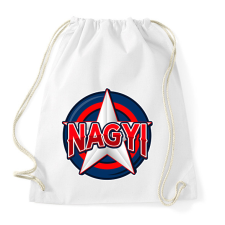 PRINTFASHION NAGYI - Sportzsák, Tornazsák - Fehér tornazsák