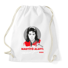 PRINTFASHION Nagyító alatt MJ 7 - Sportzsák, Tornazsák - Fehér tornazsák