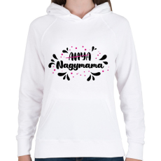 PRINTFASHION Nagymama lettem - Női kapucnis pulóver - Fehér