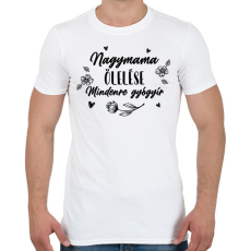 PRINTFASHION Nagymama ölelése - Fekete - Férfi póló - Fehér