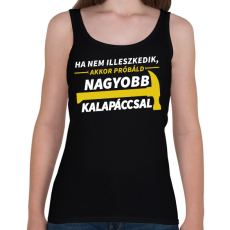 PRINTFASHION Nagyobb kalapáccsal - Női atléta - Fekete