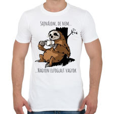 PRINTFASHION Nagyon elfoglalt - Férfi póló - Fehér férfi póló