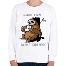 PRINTFASHION Nagyon elfoglalt - Gyerek pulóver - Fehér gyerek pulóver, kardigán