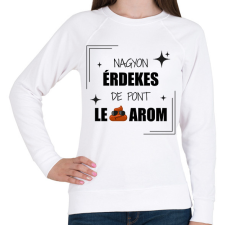PRINTFASHION Nagyon érdekes - Női pulóver - Fehér női pulóver, kardigán