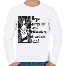 PRINTFASHION nagyon szimpatikus vagy...b - Férfi pulóver - Fehér férfi pulóver, kardigán