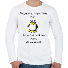 PRINTFASHION Nagyon szimpatikus vagy - Férfi hosszú ujjú póló - Fehér férfi póló