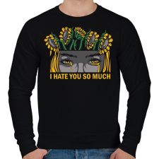 PRINTFASHION Nagyon utállak - Férfi pulóver - Fekete férfi pulóver, kardigán