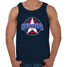 PRINTFASHION NAGYPAPA - Férfi atléta - Sötétkék atléta, trikó