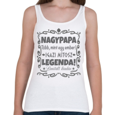 PRINTFASHION Nagypapa legenda - Női atléta - Fehér női trikó