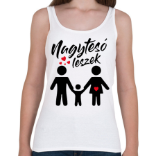 PRINTFASHION Nagytesó leszek - Női atléta - Fehér női trikó