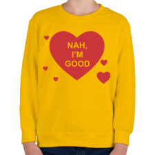 PRINTFASHION Nah I'm good - Gyerek pulóver - Sárga gyerek pulóver, kardigán