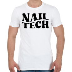 PRINTFASHION Nail Tech - Férfi póló - Fehér