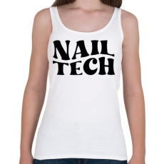 PRINTFASHION Nail Tech - Női atléta - Fehér