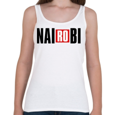 PRINTFASHION Nairobi - A nagy pénzrablás - Money Heist - La Casa de Papel - Női atléta - Fehér