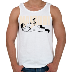 PRINTFASHION Nairobi - Férfi atléta - Fehér