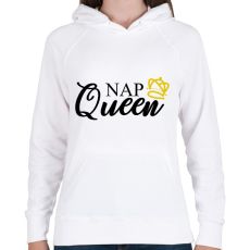 PRINTFASHION Nap Queen - Női kapucnis pulóver - Fehér