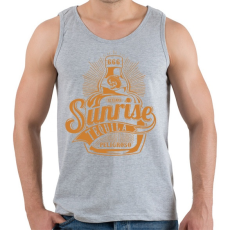 PRINTFASHION Napkelte - Férfi atléta - Sport szürke