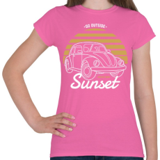 PRINTFASHION Naplemente - Női póló - Rózsaszín