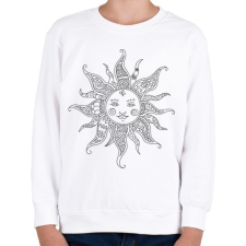 PRINTFASHION Napocska - Gyerek pulóver - Fehér gyerek pulóver, kardigán