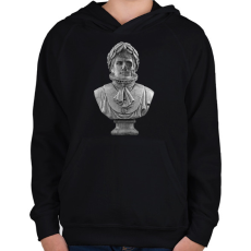 PRINTFASHION Napoleon - Gyerek kapucnis pulóver - Fekete