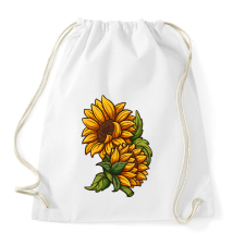 PRINTFASHION napraforgó  - Sportzsák, Tornazsák - Fehér tornazsák