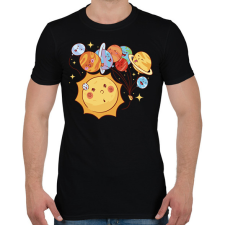 PRINTFASHION Naprendszer - Férfi póló - Fekete férfi póló