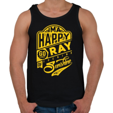 PRINTFASHION Napsugár - Férfi atléta - Fekete