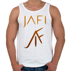 PRINTFASHION narancs jafi - Férfi atléta - Fehér