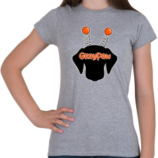 PRINTFASHION Narancssárga bolondos méhecsketacskó - Női póló - Sport szürke női póló