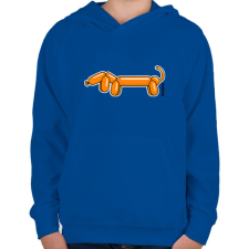 PRINTFASHION Narancssárga lufitacskó - Gyerek kapucnis pulóver - Királykék gyerek pulóver, kardigán