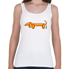 PRINTFASHION Narancssárga lufitacskó - Női atléta - Fehér női trikó