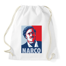 PRINTFASHION NARCO (Pablo Escobar) - Sportzsák, Tornazsák - Fehér tornazsák