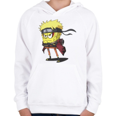 PRINTFASHION Narubob - Gyerek kapucnis pulóver - Fehér