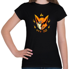 PRINTFASHION Naruto and Kurama - Női póló - Fekete
