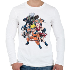 PRINTFASHION Naruto - Férfi hosszú ujjú póló - Fehér férfi póló