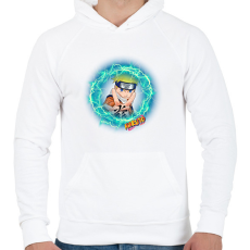 PRINTFASHION Naruto - Férfi kapucnis pulóver - Fehér
