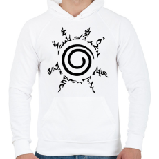 PRINTFASHION naruto - Férfi kapucnis pulóver - Fehér