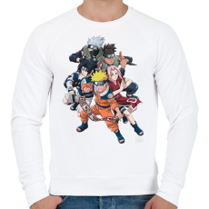 PRINTFASHION Naruto - Férfi pulóver - Fehér