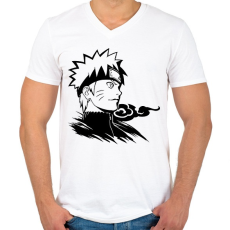PRINTFASHION Naruto - Férfi V-nyakú póló - Fehér