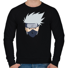 PRINTFASHION Naruto Kakashi head illustration, Kakashi Hatake Sasuke Uch - Férfi pulóver - Fekete