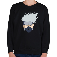 PRINTFASHION Naruto Kakashi head illustration, Kakashi Hatake Sasuke Uch - Gyerek pulóver - Fekete